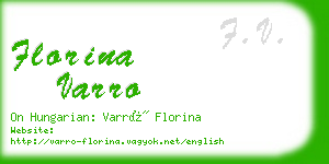 florina varro business card